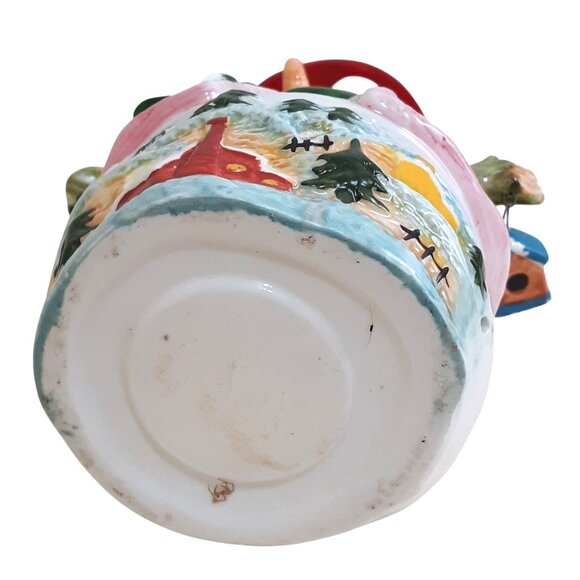 Snowman Tealight Candle Holder With Hat & Scarf Design Ceramic Decoration 9" Tal - Picture 7 of 8